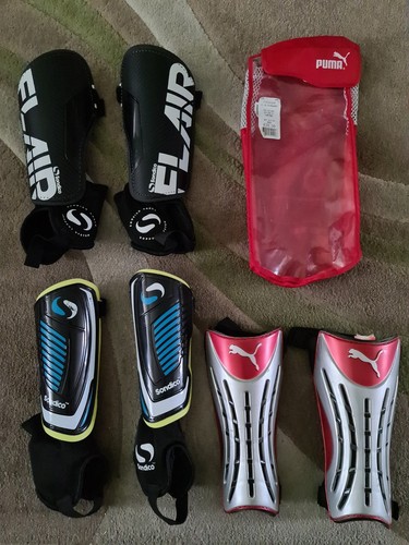 PUMA (Size L) & 2x Sondico (Size L & Youths M) Shin Pads - Picture 1 of 11