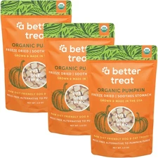 – Freeze Dried Organic Pumpkin Dog and Cat Treats, Organic, Single Ingredient...
