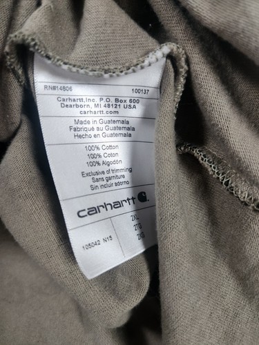 Carhartt Blind Duck Camo Shirt Mens 2XL Long Sleeve Crew Neck T Shirt Hunting - Picture 7 of 8