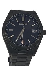 SEIKO Solar Watch Analog BLK BLK 7B72 0AC0 From Japan