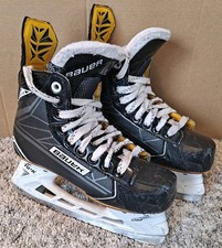 Bauer Supreme Ignite Black Ice Hockey Skates US 3.5 Tuuk Lightspeed Edge Carbon