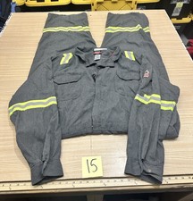 BULWARK FLAME RESISTANT IQ SERIES COVERALLS Sz 4XL HI VIS CAT 2 2112