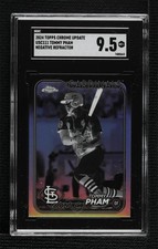 2024 Topps Chrome Update Negative Refractor Tommy Pham SGC 9.5 Mint+ 1e1o