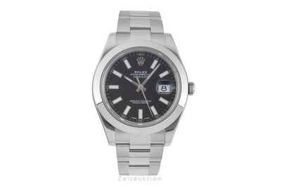 Rolex Datejust II 41 Black Dial Oyster Stahl Automatik Herrenuhr Ref 116300  [26