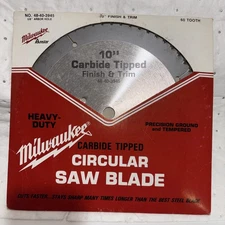 CUT Blade Circular Saw Tool 10" Carbide Tipped Finish & Trim Heavy Duty 60 TOOTH