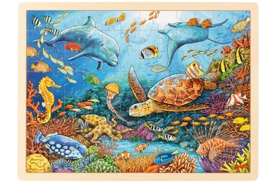 goki 57432 Einlegepuzzle ''Great Barrier Reef'' Holz