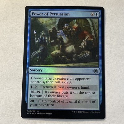 Power of Persuasion #67 (Foil) (NM) Forgotten Realms AFR Magic MTG