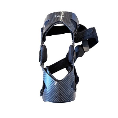 Ezywrap Exotec Guardian Series Knee Brace Carbon Fiber Hinged Support Black Left