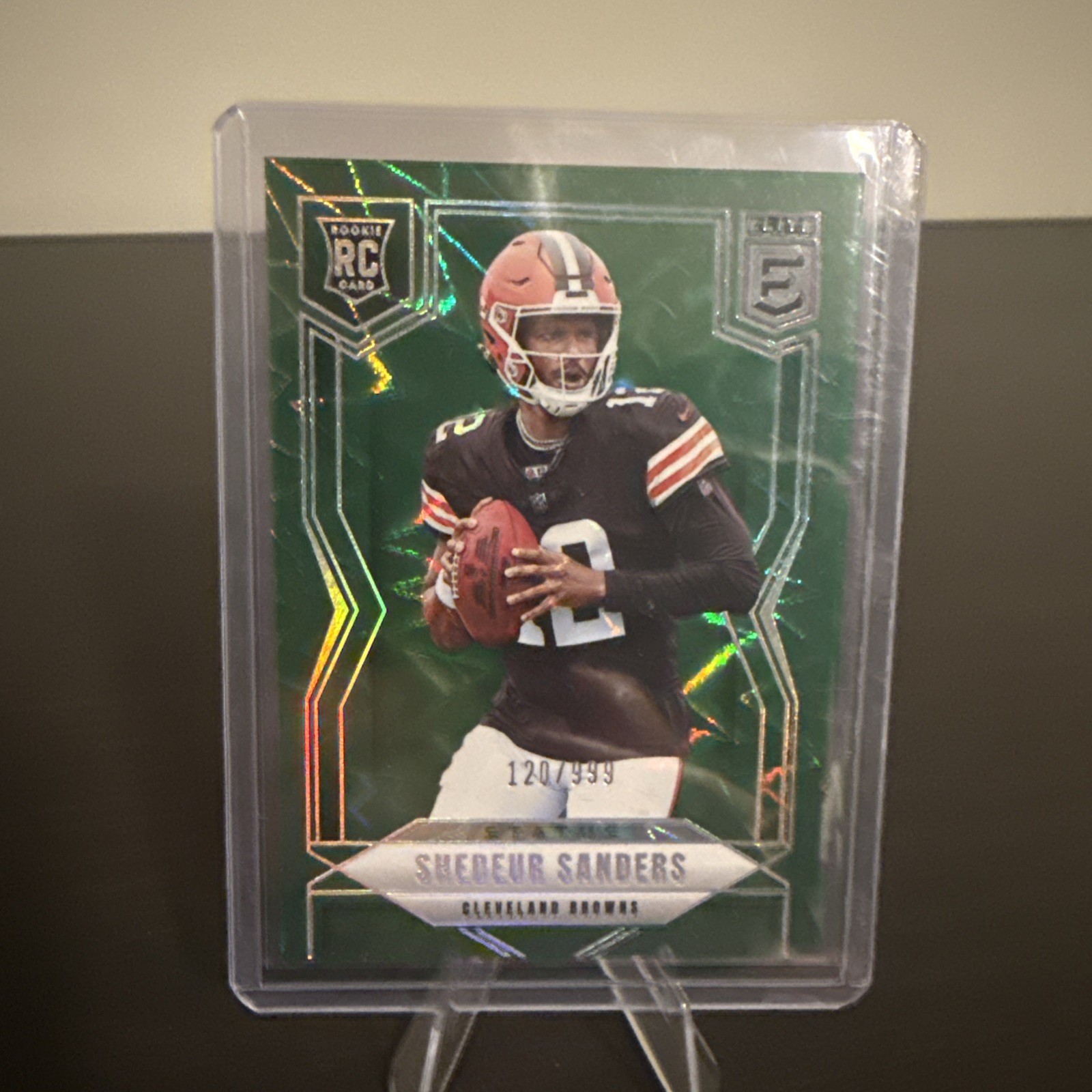 2025 Panini Donruss Elite Rookies Shedeur Sanders #112 Status Explosion /999 RC