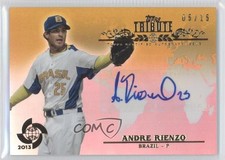 2013 Topps Tribute WBC Gold 5/15 Andre Rienzo #WTA-AR Auto 0e1