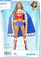 Simplicity W0113 Cosplay Pattern Wonder Woman Costume Sz 6-14 Uncut