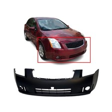 Front Bumper Cover For 2007 2008 2009 Nissan Sentra W Fog 07 08 09 Primed