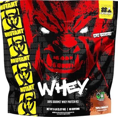 Mutant Whey Triple Chocolate + Vanilla Ice 4540g / 121 serv 09+08/28 + Samples