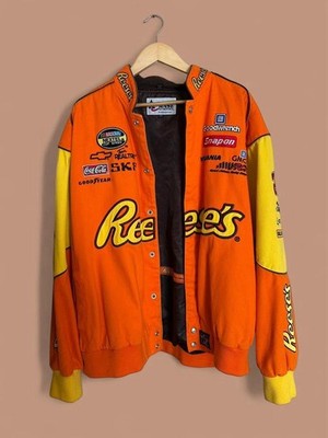 vintage reese's nascar racing jacket #29 harvick size 3x | eBay