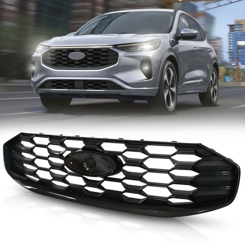 Front Black Grille W/O Radar Holes For 2023-2025 Ford Escape ST-Line PJ6Z8200E