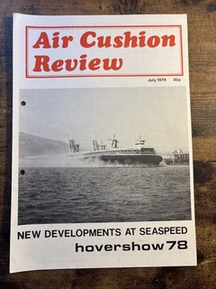 Air Cushion Review Magazine Hovercraft Journal July 1978