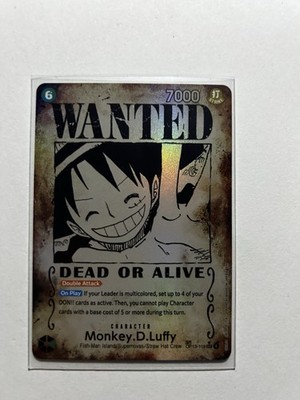 Monkey D Luffy Op13 118 Wanted One Piece Card Game English