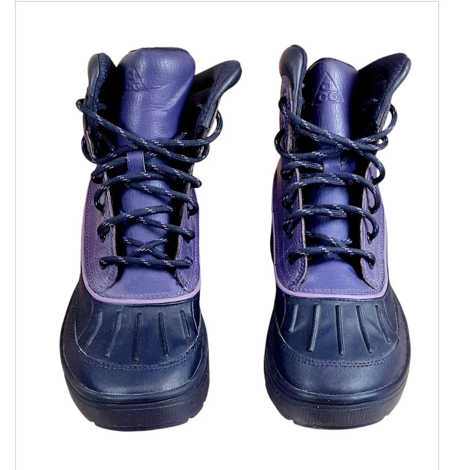 Nike Woodside 2 High Boots 'Purple (GS) Boys Size 6Y Womens Size 7.5 - Image 3 of 4