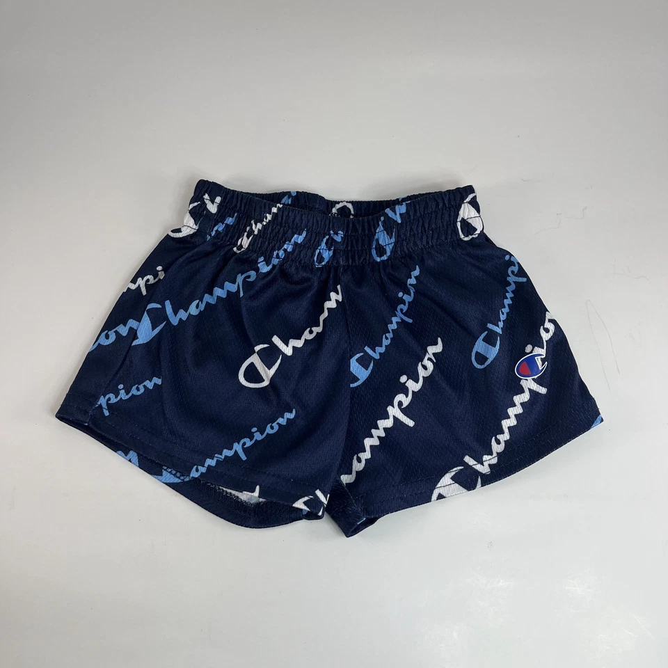 Комплект из 2 спортивных шорт Champion Baby темно-синие и черные с сеткой размер 3–6 месяцев - Изображение 2 из 4