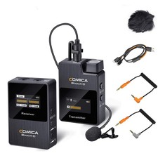 Wireless Lavalier Microphone, BoomX-D1 2.4G Compact Wireless Lapel Microphone...