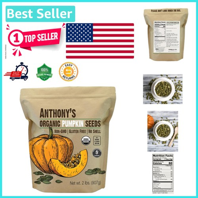 #ad Raw Organic Pumpkin Seeds 2 lb Perfect for Salads Gluten Free amp; Non GMO $35.99