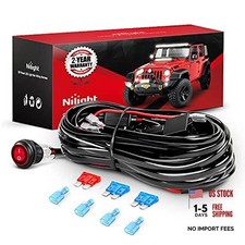- NI -WA 06 LED Light Bar Wiring Harness 16AWG Wiring Harness Kit - 2 Leads