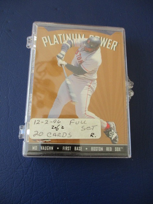 1995 Upper Deck SP Baseball Platinum Power Diecut 20-Card Set | eBay