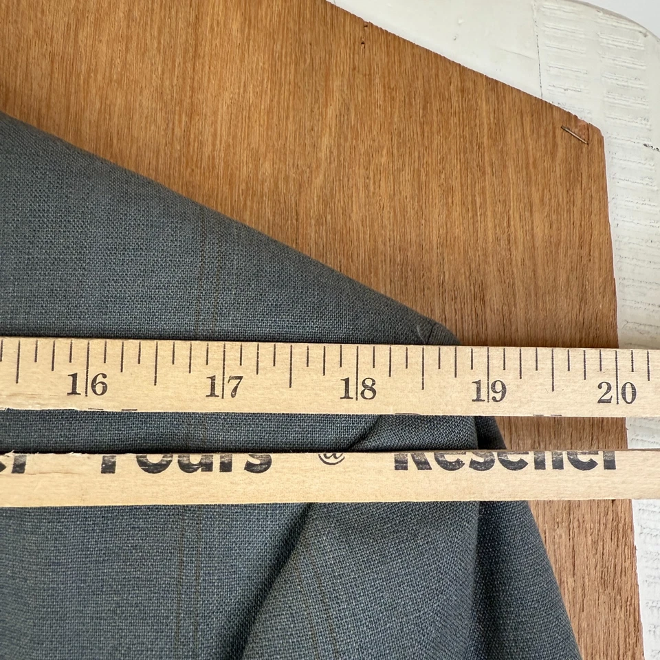 VTG Perry Ellis suit Mens 40R Gray Pinstripe 2 Button 100% Wool Pants 34x30 90s - Image 4 of 4