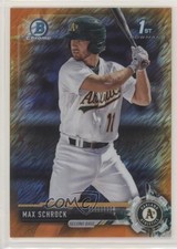 2017 Bowman Chrome Prospects Orange Shimmer Refractor 14/25 Max Schrock 00c9