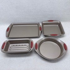 Rachael Ray Cucina Bakeware Set 5pc Nonstick Cookie Sheet Cake Meatloaf Pans