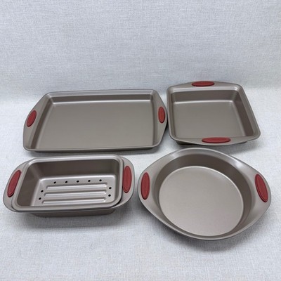 Rachael Ray Cucina Bakeware Set 5pc Nonstick Cookie Sheet Cake Meatloaf Pans