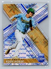 2019 Panini Elite Extra Edition #25 Kody Hoese Status Die Cut Blue #/75