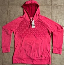 Adidas NWT Ladies Pink Hoodie Jacket Womens size Large