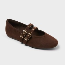 Women's Henrietta Flats - Universal Thread Chocolate 6.5