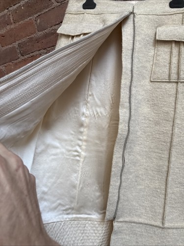 Falda para mujer Richard Chai, talla 6, 100 % lana 2000’s minimalismo, alta costura EE. UU. - Imagen 7 de 11