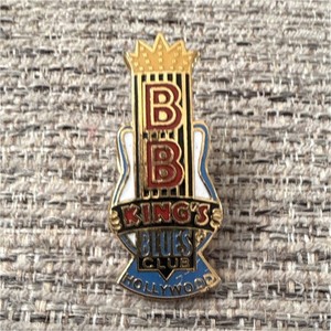 BB King’s Blues Club Hollywood Enamel Pinback Button Lapel Pin