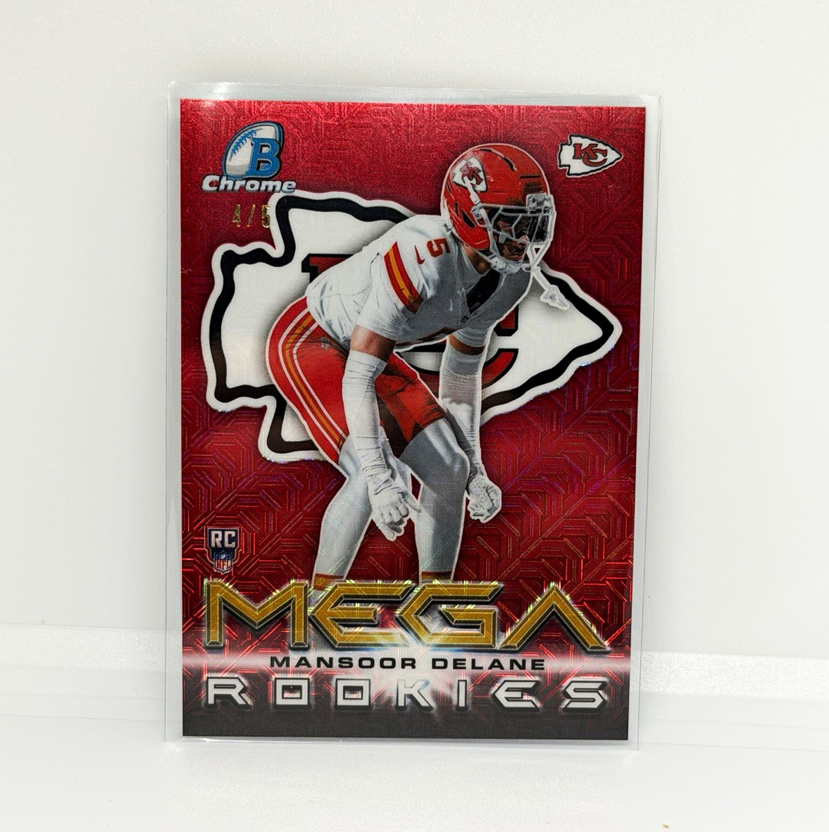 2026 Topps Bowman Chrome Mega Rookies Mansoor Delane RC MR-25 /5 Chiefs