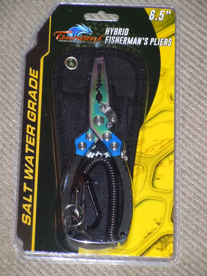 Tsunami Pro Aluminum Fishing Pliers TS-65HYBPLR - Fresh and Saltwater Plier NEW!