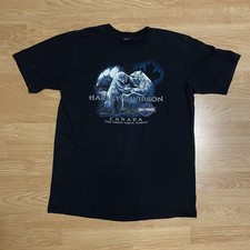 Vintage 2010 Harley Davidson Trail  s End Northwest Territories Plate Shirt L-XL