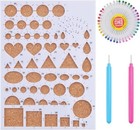 1 Set of Paper Quilling Template Board Mould with 2pcs Color2