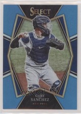 2022 Panini Select Premier Level Carolina Blue Prizm 17/35 Gary Sanchez #127 7ba