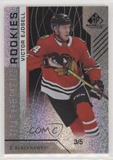 2018 Upper Deck SP Game Used Authentic Rookies Black 3/5 Victor Ejdsell #161 6xl