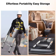 2.6–5M Stainless Steel Ladder Telescopic Multi-Purpose Extendable UK