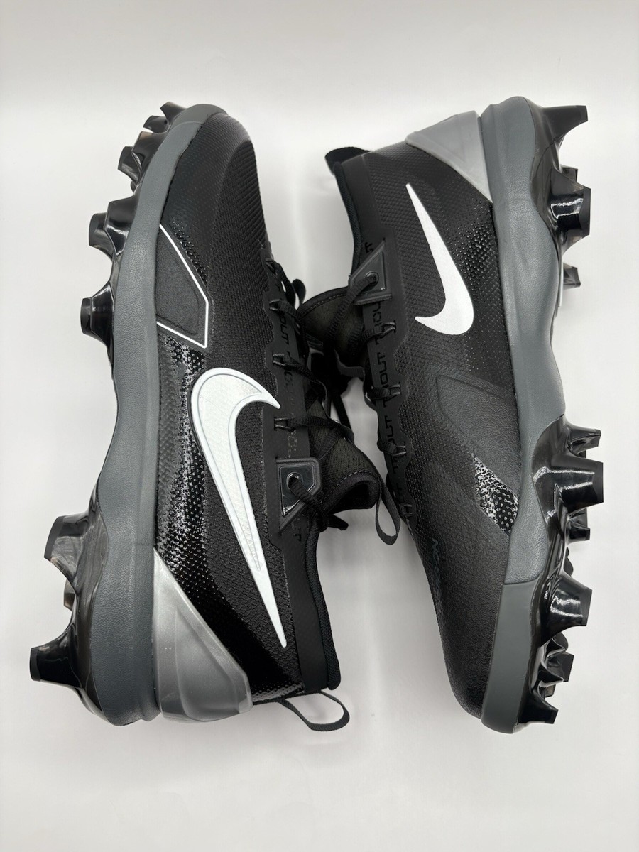 New Nike Force Trout 9 Elite MCS Baseball Cleats Black 
