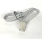 White Buff Leather Flag Carrier - Reenactment
