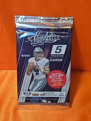 2017 Absolute Football 5-Card Pack Mahomes Rookie Year