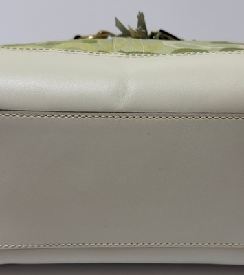 RARE COACH Y2K HAMPTONS OPTIC GREEN SIGNATURE BRAIDED BOOK TOTE