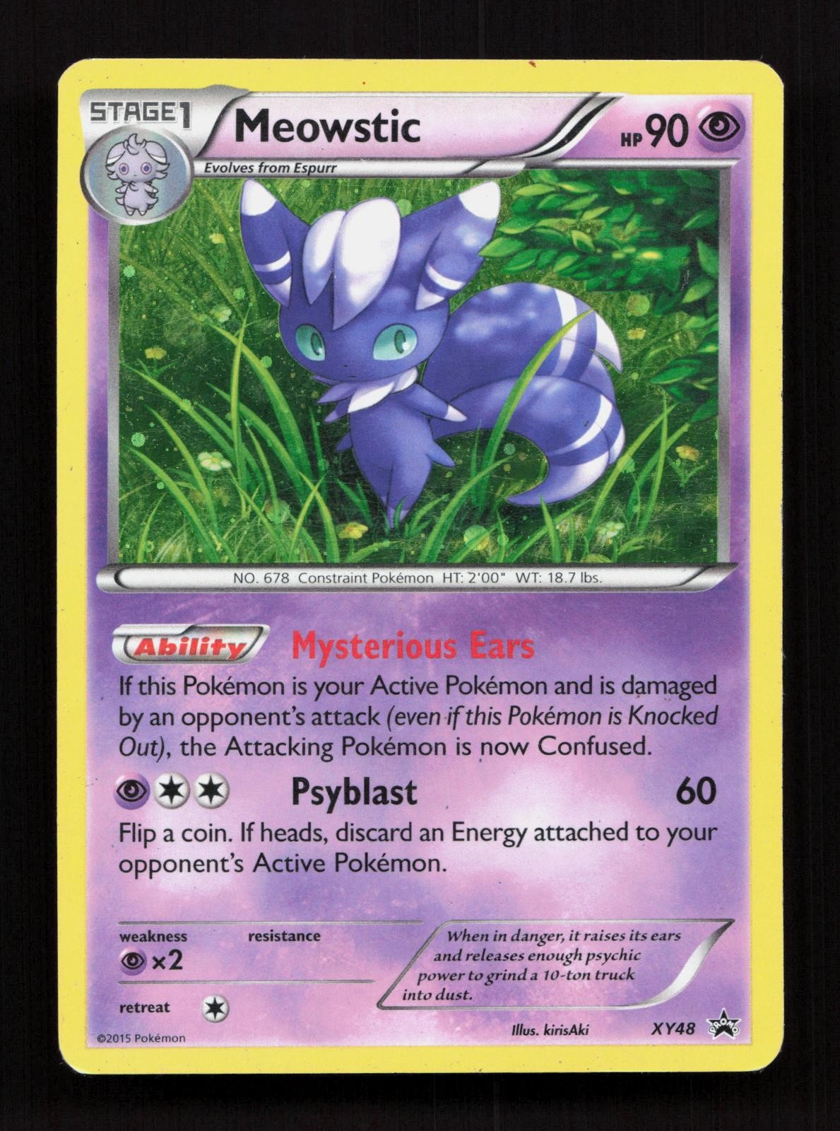 Meowstic XY48 XY Promo Promo Holo Pokemon MP
