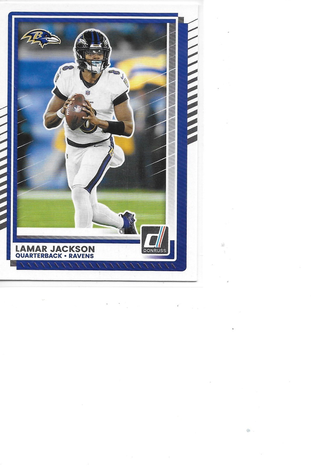 2025 Donruss Lamar Jackson Baltimore Ravens Football Card #102