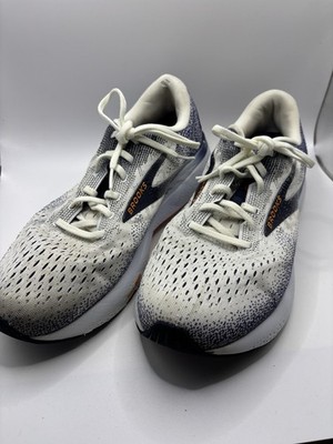 Brooks Ghost 16 Men's Running Size 10 White Peacoat Orange Running Shoe See Pics